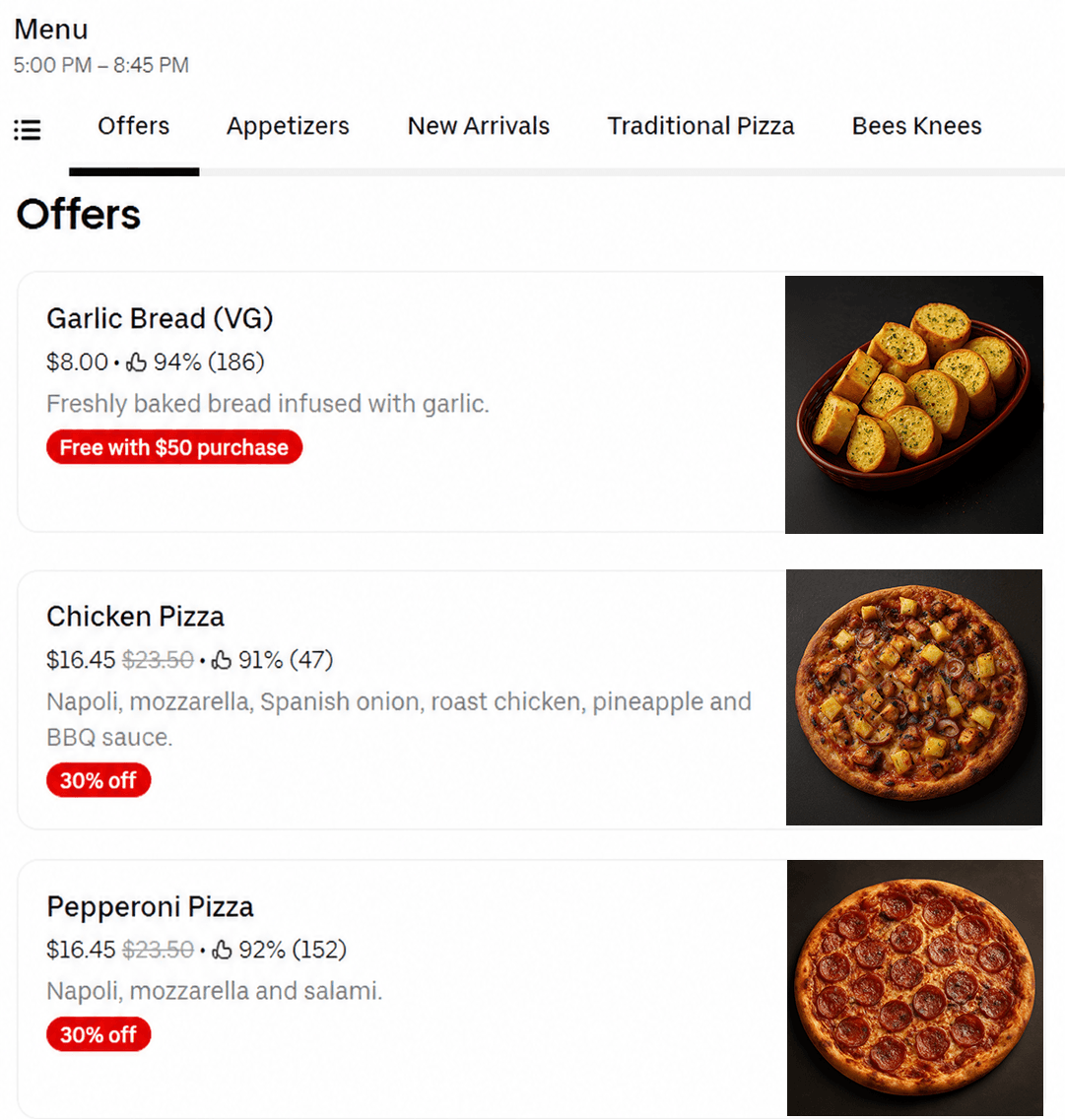 After menu